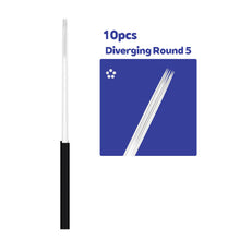 Load image into Gallery viewer, 3RL/5RL Tattoo Needle Cartridges Stainless Steel Microblading Needles Korean Style Tattoo Liner &amp; Shader Tips For Foggy Eyebrows And Lip Tattoos
