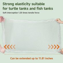 Load image into Gallery viewer, Durable Turtle Escape Proof Net Nylon Reptile Anti-Jump Fish Tank Cover Cat-Proof Adjustable Spring Buckle Mesh Cover Aquatic Pet Accessories
