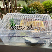 Load image into Gallery viewer, Durable Turtle Escape Proof Net Nylon Reptile Anti-Jump Fish Tank Cover Cat-Proof Adjustable Spring Buckle Mesh Cover Aquatic Pet Accessories
