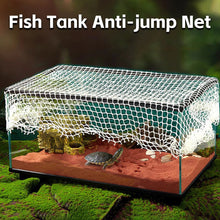 Load image into Gallery viewer, Durable Turtle Escape Proof Net Nylon Reptile Anti-Jump Fish Tank Cover Cat-Proof Adjustable Spring Buckle Mesh Cover Aquatic Pet Accessories
