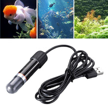 Load image into Gallery viewer, USB/Plug Mini Aquarium Heater Safe Shrimp/Turtle/Fish/Reptiles 27-26℃ Thermostat Aquarium Basking Heater USB Small Tank Heater
