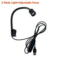 Load image into Gallery viewer, USB Adjustable Focus Aquarium Spot Light Aquascape Clip Lamp for Nano Fish Tank 360° Rotatable Clip Light for Betta/Small Aquariums Accessories
