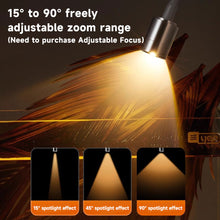 Load image into Gallery viewer, USB Adjustable Focus Aquarium Spot Light Aquascape Clip Lamp for Nano Fish Tank 360° Rotatable Clip Light for Betta/Small Aquariums Accessories
