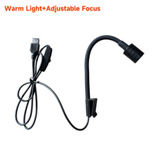 Load image into Gallery viewer, USB Adjustable Focus Aquarium Spot Light Aquascape Clip Lamp for Nano Fish Tank 360° Rotatable Clip Light for Betta/Small Aquariums Accessories
