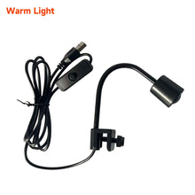 Load image into Gallery viewer, USB Adjustable Focus Aquarium Spot Light Aquascape Clip Lamp for Nano Fish Tank 360° Rotatable Clip Light for Betta/Small Aquariums Accessories
