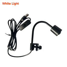 Load image into Gallery viewer, USB Adjustable Focus Aquarium Spot Light Aquascape Clip Lamp for Nano Fish Tank 360° Rotatable Clip Light for Betta/Small Aquariums Accessories
