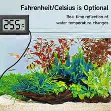 Load image into Gallery viewer, Mini Celsius/Fahrenheit Aqua Thermometer with Probe For Fish Tank Precision Thermometer Digital for Home/Commercial Use Hydroponics Greenhouse
