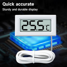 Load image into Gallery viewer, Mini Celsius/Fahrenheit Aqua Thermometer with Probe For Fish Tank Precision Thermometer Digital for Home/Commercial Use Hydroponics Greenhouse

