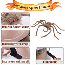 Load image into Gallery viewer, Novelty Halloween Pet Spider Costume Cute Dogs Cats Vibrant Plush Spider Outfit Easy Wear Pet Party Cosplay Dress Suit Pet Costume
