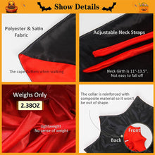 Load image into Gallery viewer, Halloween Bat Cape for Dogs Cats Vampire Cape Cat Costume Spooky Party Pet Cosplay Transform Outfit Halloween Pet Accessory
