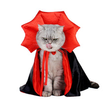 Load image into Gallery viewer, Halloween Bat Cape for Dogs Cats Vampire Cape Cat Costume Spooky Party Pet Cosplay Transform Outfit Halloween Pet Accessory
