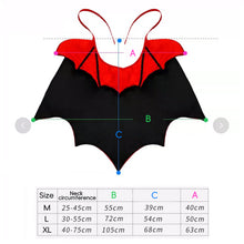 Load image into Gallery viewer, Cute Halloween Bat Cape for Dogs Cats Vampire Cape Cat Costume Spooky Party Pet Cosplay Transform Outfit Halloween Pet cat/Big Dog Accessory
