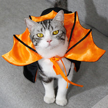 Load image into Gallery viewer, Cute Halloween Bat Cape for Dogs Cats Vampire Cape Cat Costume Spooky Party Pet Cosplay Transform Outfit Halloween Pet cat/Big Dog Accessory
