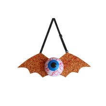 Load image into Gallery viewer, Halloween Eyeball Glow Tie Spooky Light Up Bat Shape Creepy Halloween Dance Party Decor Glow Eyeball Necktie Kids/Adults Halloween Accessory
