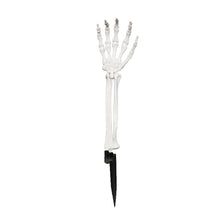 Load image into Gallery viewer, Halloween Realistic Skeleton Hand Ground Stake Light Up Foldable Reusable Halloween Bone Prop Cemetery Skeleton Hand Yard Decoration
