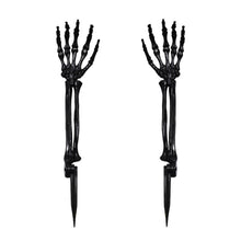 Load image into Gallery viewer, Halloween Realistic Skeleton Hand Ground Stake Light Up Foldable Reusable Halloween Bone Prop Cemetery Skeleton Hand Yard Decoration
