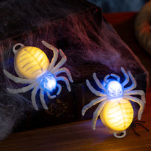 Load image into Gallery viewer, New Halloween Glowing Spider LED Night Light Battery-Operated Dual-Color Glowing Eyes Spider Hot Halloween Party Supply
