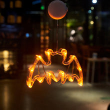 Load image into Gallery viewer, Halloween LED Lights with Suction Cups Battery-Powered Ghost Pumpkin Hanging Party Lights For Shop/Home/Yard Windows for Indoor/Outdoor
