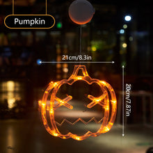 Load image into Gallery viewer, Halloween LED Lights with Suction Cups Battery-Powered Ghost Pumpkin Hanging Party Lights For Shop/Home/Yard Windows for Indoor/Outdoor
