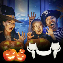 Load image into Gallery viewer, Retractable Vampire Teeth with Storage Box Realistic Vampire Fangs Makeup Kit Reusable Anti-Fall for Halloween Costume
