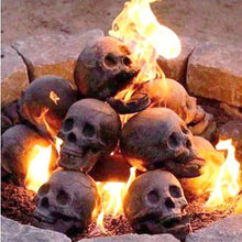 Load image into Gallery viewer, Halloween Skeleton Sculpture Zombie Campfire Accessory Satanic BBQ Grill Decor Spooky Bonfire Centerpiece Creepy Outdoor Fire Centerpiece
