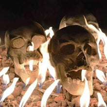 Load image into Gallery viewer, Halloween Skeleton Sculpture Zombie Campfire Accessory Satanic BBQ Grill Decor Spooky Bonfire Centerpiece Creepy Outdoor Fire Centerpiece
