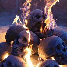 Load image into Gallery viewer, Halloween Skeleton Sculpture Zombie Campfire Accessory Satanic BBQ Grill Decor Spooky Bonfire Centerpiece Creepy Outdoor Fire Centerpiece
