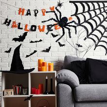 Load image into Gallery viewer, Giant Halloween Spider Decor Realistic Scary Prank Jumbo Fluffy Spider Creepy Crawler Halloween Party/Haunted House/Bar Scare Spider Decor
