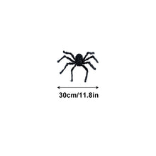 Load image into Gallery viewer, Giant Halloween Spider Decor Realistic Scary Prank Jumbo Fluffy Spider Creepy Crawler Halloween Party/Haunted House/Bar Scare Spider Decor
