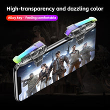 Load image into Gallery viewer, 1Pair PUBG Mobile Game Triggers Stimulus Battlefield Gen 2/3 Controller Metal Shooting Buttons for Phone Gaming (Universal Left/Right Hand)
