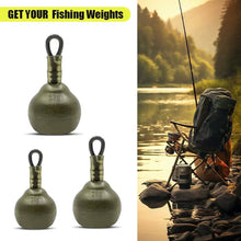 Load image into Gallery viewer, 1PC 14/28/52G Coated Inline Sinker Anti-Tangle Wind Line Lead For European Carp Fishing Tackle Accessory
