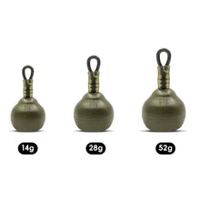 Load image into Gallery viewer, 1PC 14/28/52G Coated Inline Sinker Anti-Tangle Wind Line Lead For European Carp Fishing Tackle Accessory
