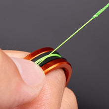 Load image into Gallery viewer, Portable Aluminum Alloy Fishing Line Puller Ring Anti-Slip Anti-Snag Line Puller Special Fishing Knot Tying Finger Protection Tool

