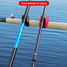 Load image into Gallery viewer, 1PC U-Shaped Fishing Rod Holder Tpe Anti-Slip Rod Clamping Device Self-Adhesive Cloth Fixed Universal For Boat Bridge Kayak Fishing
