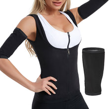 Load image into Gallery viewer, 1Pair Arm Shaping Burst Sweat Arm Band Fitness Yoga Exercise Band Slimming Sweat Sauna Sleeve Arm Wrap Protector For Women
