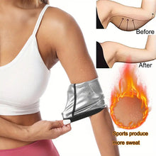 Load image into Gallery viewer, 1Pair Arm Shaping Burst Sweat Arm Band Fitness Yoga Exercise Band Slimming Sweat Sauna Sleeve Arm Wrap Protector For Women

