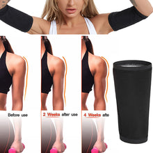 Load image into Gallery viewer, 1Pair Arm Shaping Burst Sweat Arm Band Fitness Yoga Exercise Band Slimming Sweat Sauna Sleeve Arm Wrap Protector For Women
