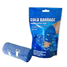 Load image into Gallery viewer, 1Roll/Pack Outdoor Sports Instant Cold Ice Bandage Muscle Soreness Joint Sprain Rapid Cooling Ice Wrap Self-Adhesive First Aid Bandage
