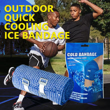 Load image into Gallery viewer, 1Roll/Pack Outdoor Sports Instant Cold Ice Bandage Muscle Soreness Joint Sprain Rapid Cooling Ice Wrap Self-Adhesive First Aid Bandage
