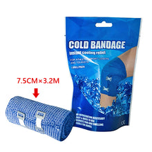 Load image into Gallery viewer, 1Roll/Pack Outdoor Sports Instant Cold Ice Bandage Muscle Soreness Joint Sprain Rapid Cooling Ice Wrap Self-Adhesive First Aid Bandage
