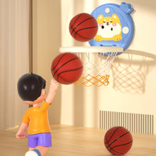 Load image into Gallery viewer, 1Set Kids Indoor Hanging Basketball Hoop No-Drill Height Adjustable Shooting Ring Set Foldable for Easy Storage Home Sports Toy
