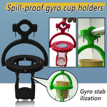 Load image into Gallery viewer, Gyroscopic Cup Holder Anti-Spill Universal Multi-Angle Stable Beverage Holder All-Terrain Bumpy Roads Beverage Stabilizer for Boat/Car Truck RV Bike/ATV
