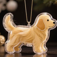 Load image into Gallery viewer, 1 Kawaii Dog Hair Storage Box Puppy Transparent Pet Hair Keepsake Pendant for Pet Memorial Healing Pendant Cat/Dog Lover Keyring Accessory
