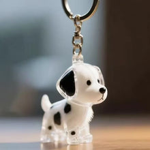 Load image into Gallery viewer, 1 Kawaii Dog Hair Storage Box Puppy Transparent Pet Hair Keepsake Pendant for Pet Memorial Healing Pendant Cat/Dog Lover Keyring Accessory
