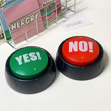 Load image into Gallery viewer, YES NO Gag Gift Random Voice Button Toy Funny Stress Reliever interactive Toy Reaction Sound Silly Mood Booster Social/Party/Daily Icebreaking
