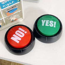 Load image into Gallery viewer, YES NO Gag Gift Random Voice Button Toy Funny Stress Reliever interactive Toy Reaction Sound Silly Mood Booster Social/Party/Daily Icebreaking
