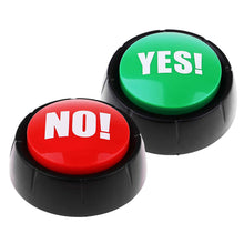 Load image into Gallery viewer, YES NO Gag Gift Random Voice Button Toy Funny Stress Reliever interactive Toy Reaction Sound Silly Mood Booster Social/Party/Daily Icebreaking
