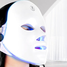 Load image into Gallery viewer, LED Facial Mask 7 Color Light Therapy Skin Rejuvenation &amp; Healing Firming Skin &amp; Improving Elasticity Anti-Aging &amp; Acne Face Mask Skin Care Device
