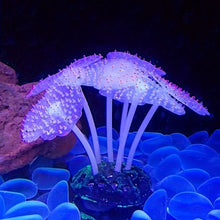 Load image into Gallery viewer, Fluorescent Silicone Coral Reef Decoration for Fish Tank with Night Glow Effect Aquarium Ornaments Safe for All Fish and Shrimps
