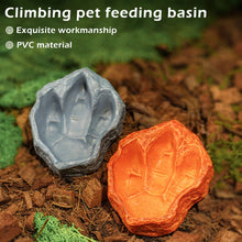 Load image into Gallery viewer, Reptile Water Dish Dinosaur Footprint Feeder Frog/Gecko/Turtle/Lizard Feeding Bowl Decorative Amphibian Feeding Platform Exotic Pet Supplies
